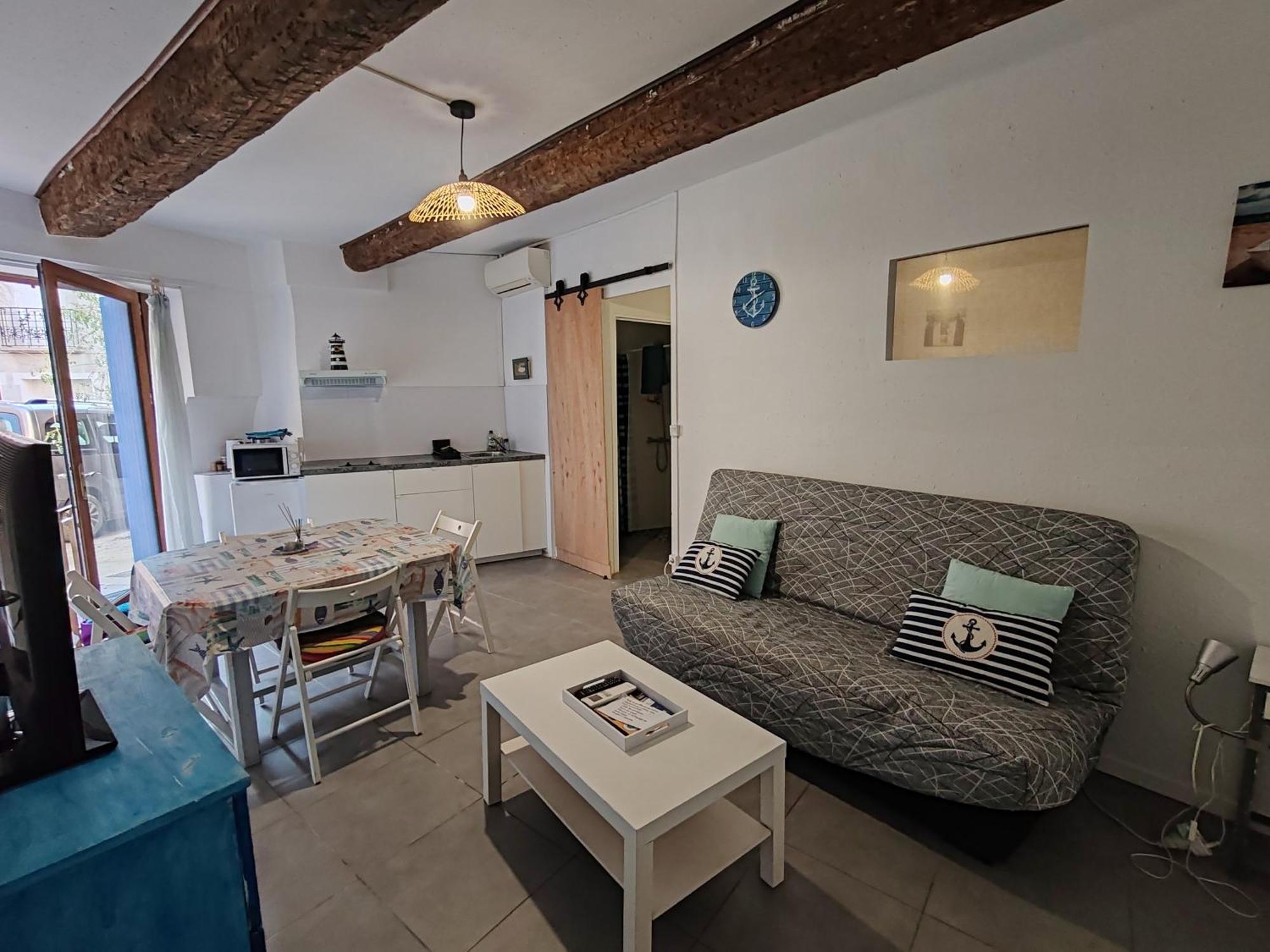 Ferienwohnung Joli T2 Ambiance Nautique Climatise Et Bien Situe Marseillan  Exterior foto